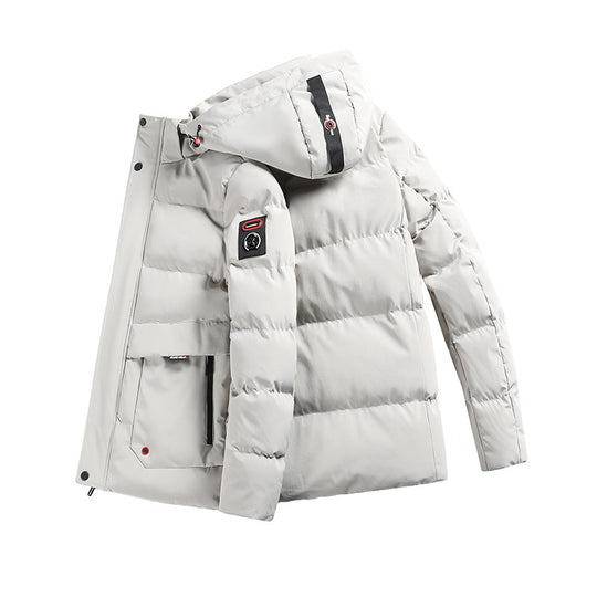 Herren wattierter Parka mit Kapuze und großen Fronttaschen Shop Nory