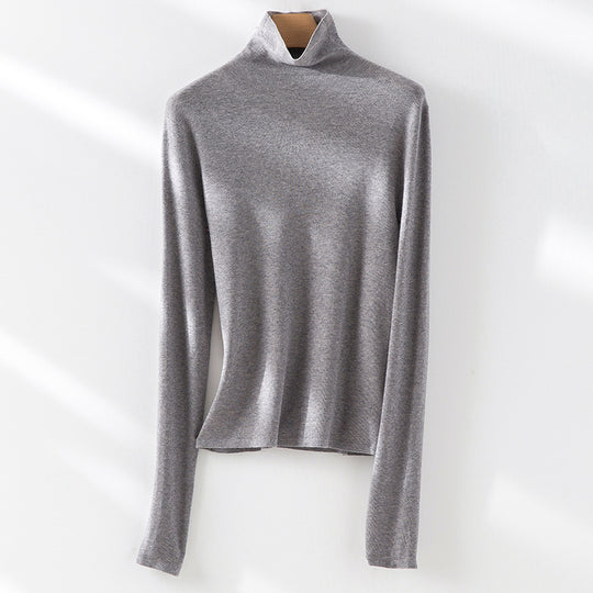 Damen Slim-Fit Feinstrick-Rollkragenpullover mit Stretch Shop Nory