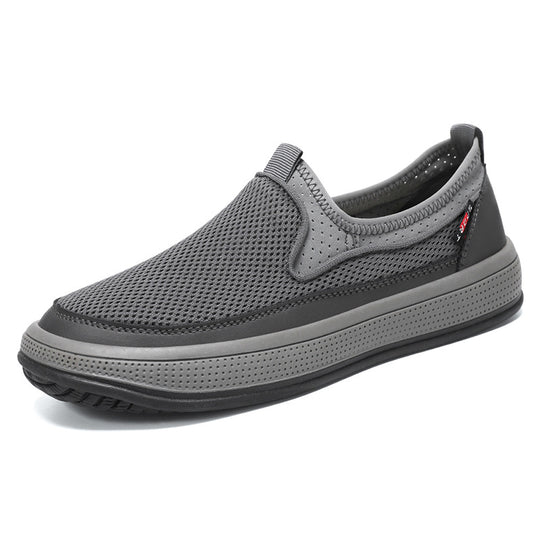 Herren nan atmungsaktiver Slip-On Mesh-Sneaker mit elastischem Einstieg und perforierter EVA-Plateausohle Shop Nory