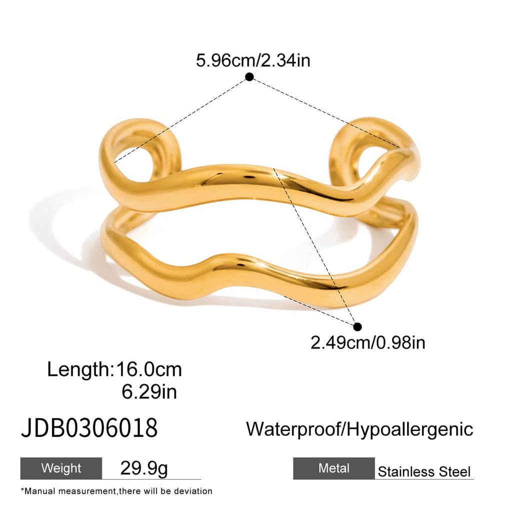 Damen Hypoallergener und wasserdichter Ring aus Edelstahl Shop Nory