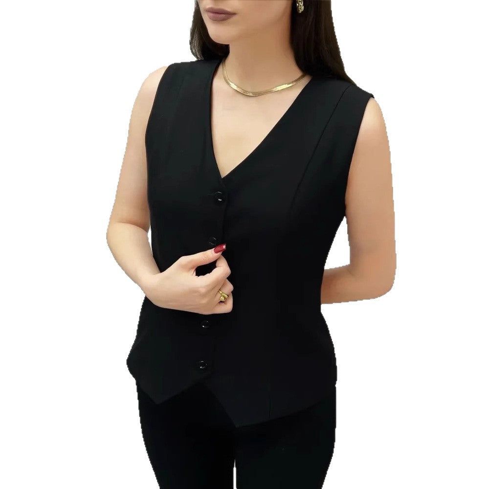 Damen Maßgeschneiderte Elegante Weste Shopnory