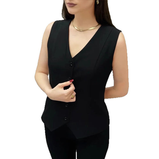 Damen Maßgeschneiderte Elegante Weste Shopnory