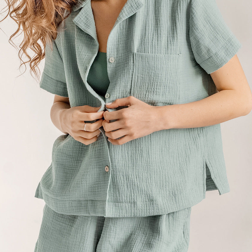 Damen Bequemes Schlafanzug-Set aus atmungsaktivem Material Shopnory