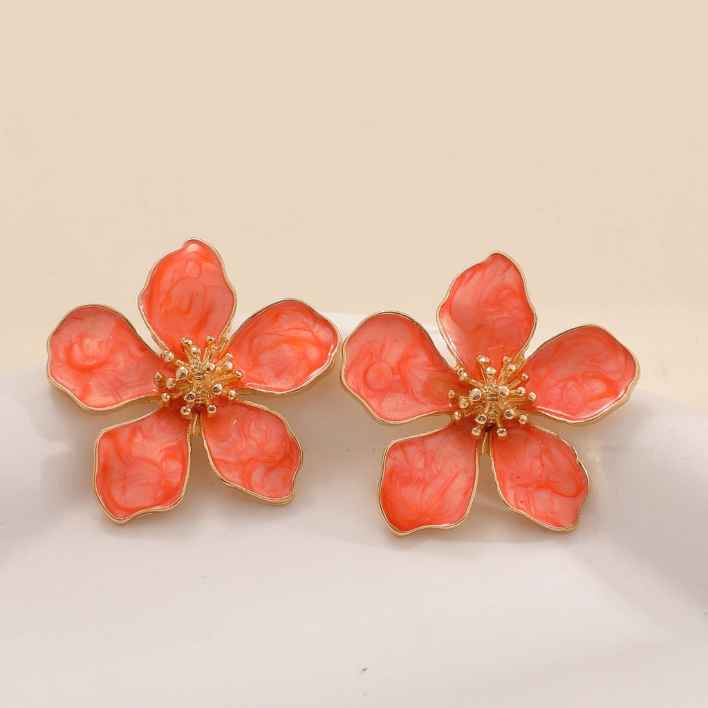 Damen Ohrringe im kunstvollen Blumenstil Shop Nory