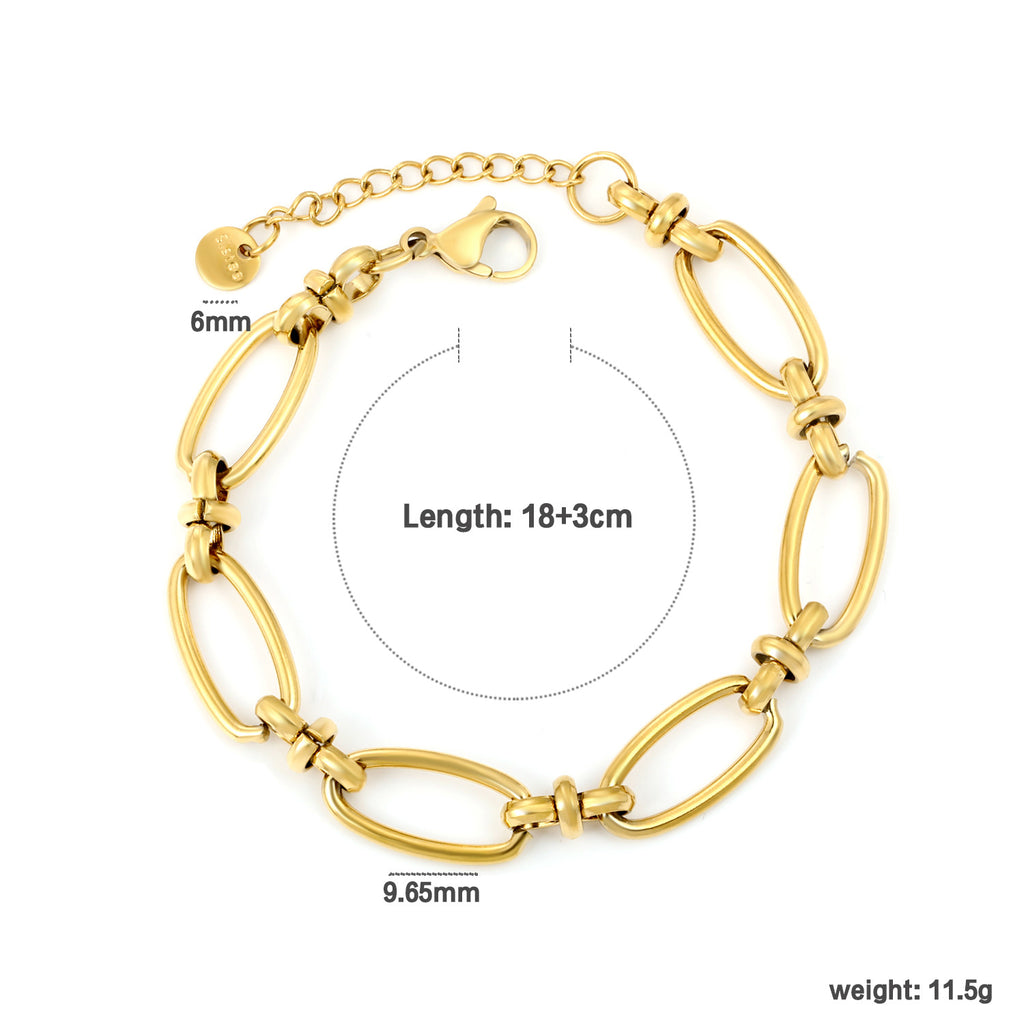 Damen Armband mit hochwertigem Edelstahl und verstellbarem Design Shop Nory