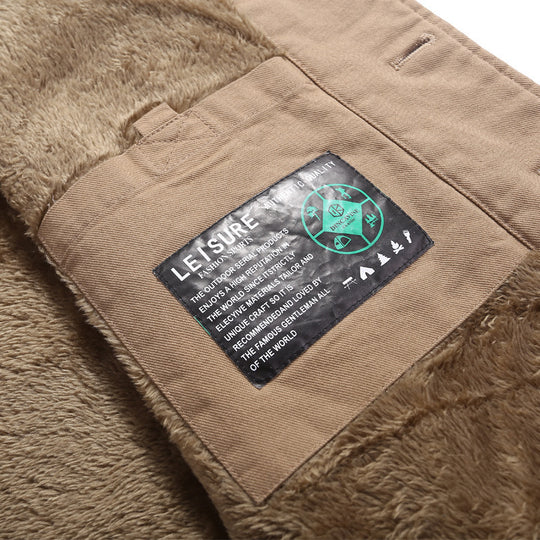 Herren Ärmellose Canvas‑Teddyweste mit wärmender Fleece‑Innenlage und aufgesetzten Taschen Shop Nory