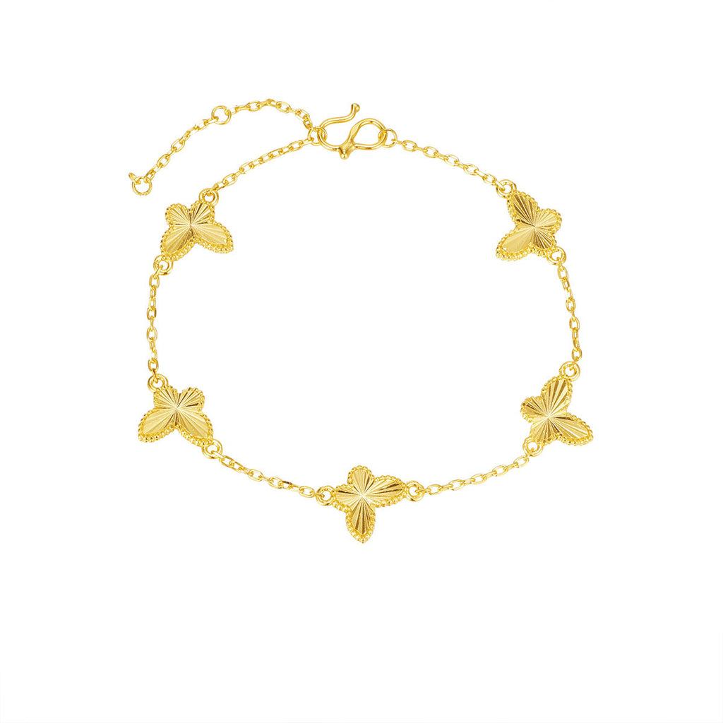 Damen Armband mit eleganten Schmetterlingsanhängern Shop Nory