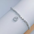 Damen funkelndes Armband mit Tropfenanhänger Shop Nory