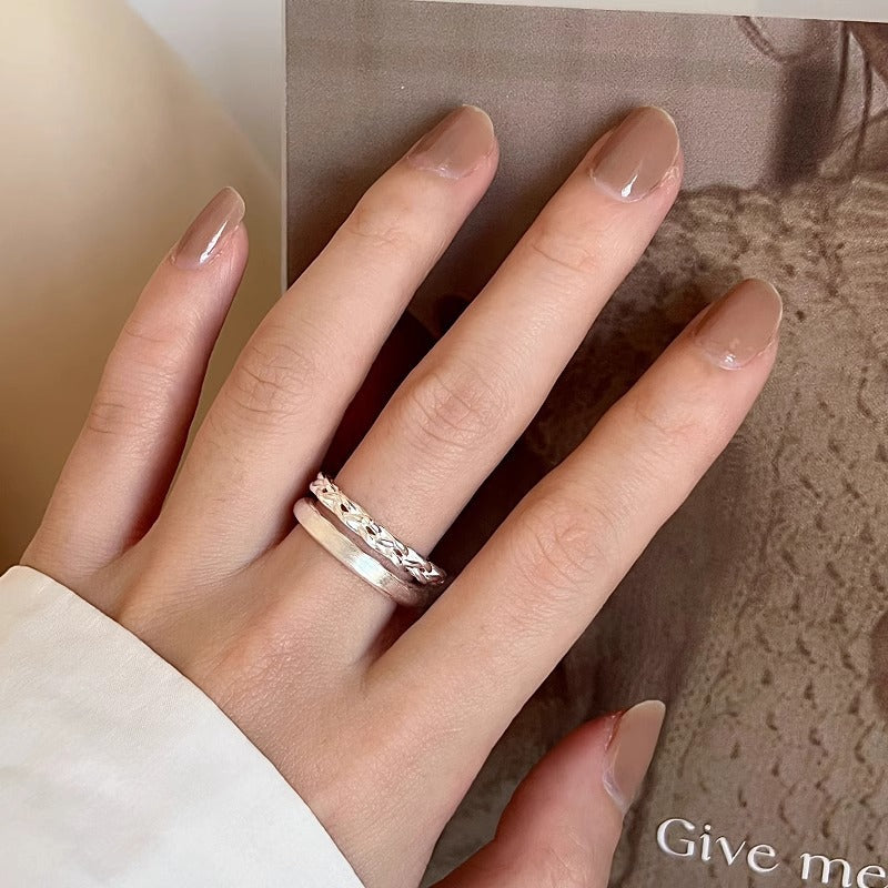 Damen Offener Ring mit kunstvollem Flechtdesign Shop Nory