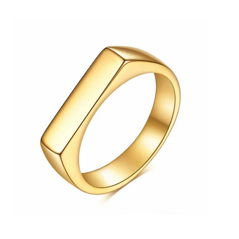Damen Designerring mit modernem, geometrischem Profil Shop Nory