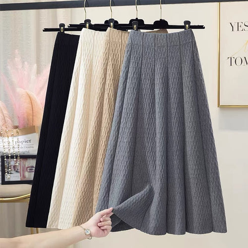 Damen Luftiger Plissee Maxirock Shop Nory