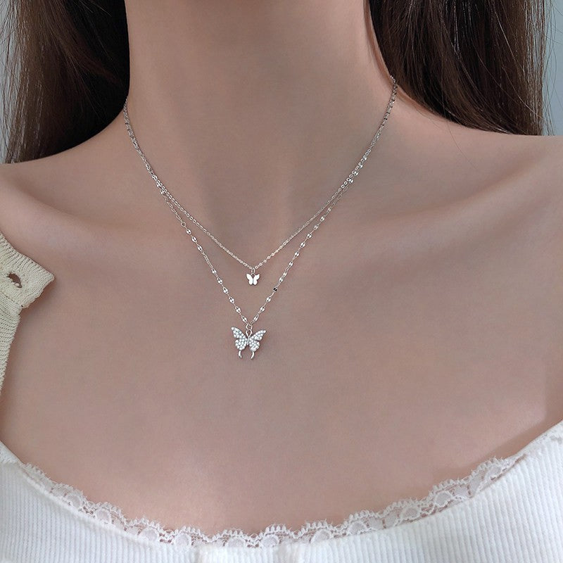 Damen Schmetterlings-Halskette Shop Nory