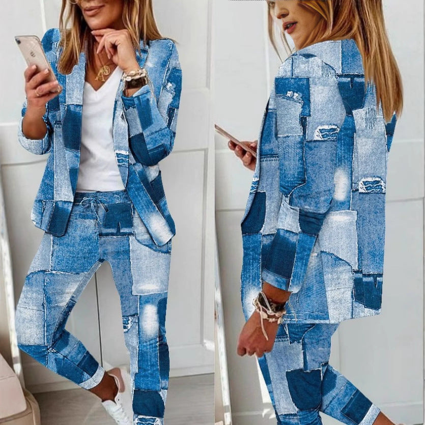 Damen Karierte Slim-Fit Jogginghose mit Tunnelzug und Knöchellangem Schnitt Shop Nory