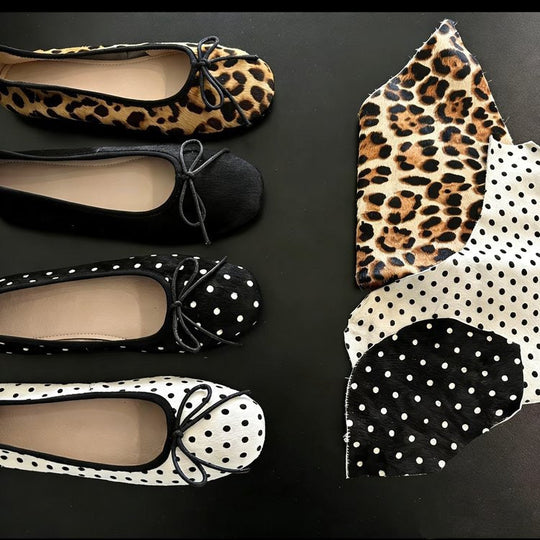 Damen Ballerinas mit schickem Punkte-Design und bequemer Sohle