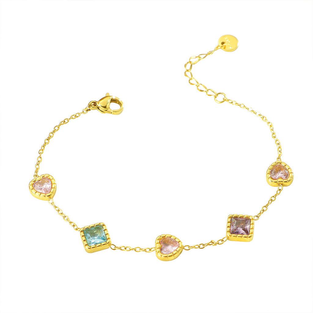 Damen Elegante Mehrstein-Kettenarmband Shop Nory