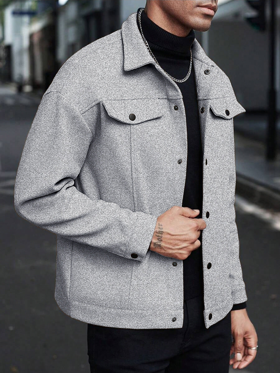 Herren moderne Freizeitjacke im lässigen Schnitt