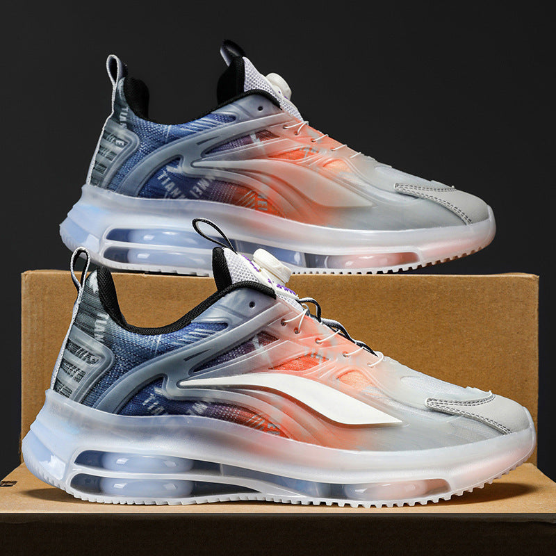 Unisex Transparente TPU-Sneaker mit sichtbarer Luftkammer und gradientem Mesh-Obermaterial Shopy Nory