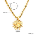Damen Halskette mit kunstvollem Sonnensymbol-Ahnen und verstellbarem Kettendesign Shop Nory