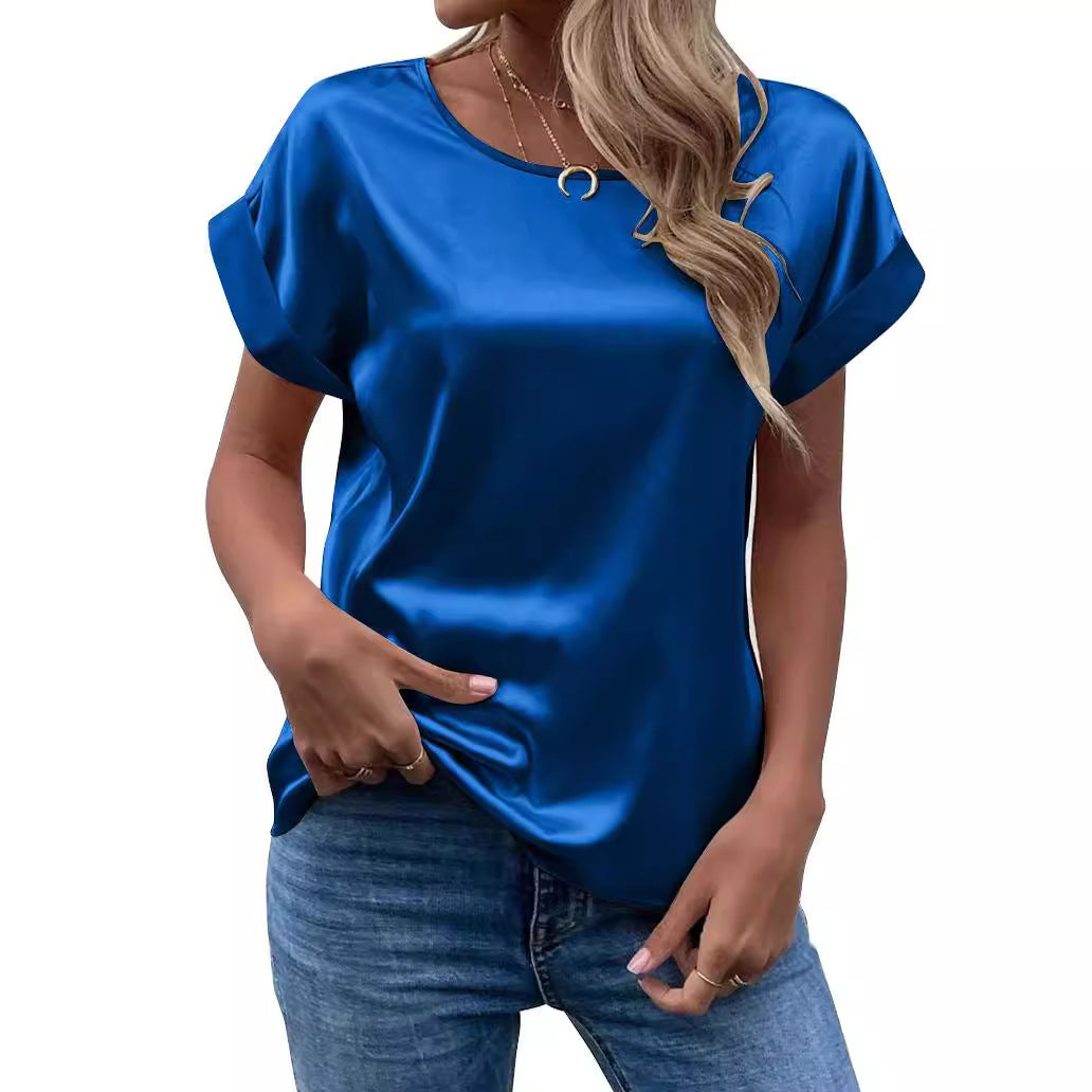 Damen Satinbluse