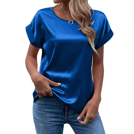 Damen Satinbluse