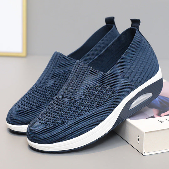 Damen Bequeme und luftige Slip-On Sneaker mit Dämpfungstechnologie