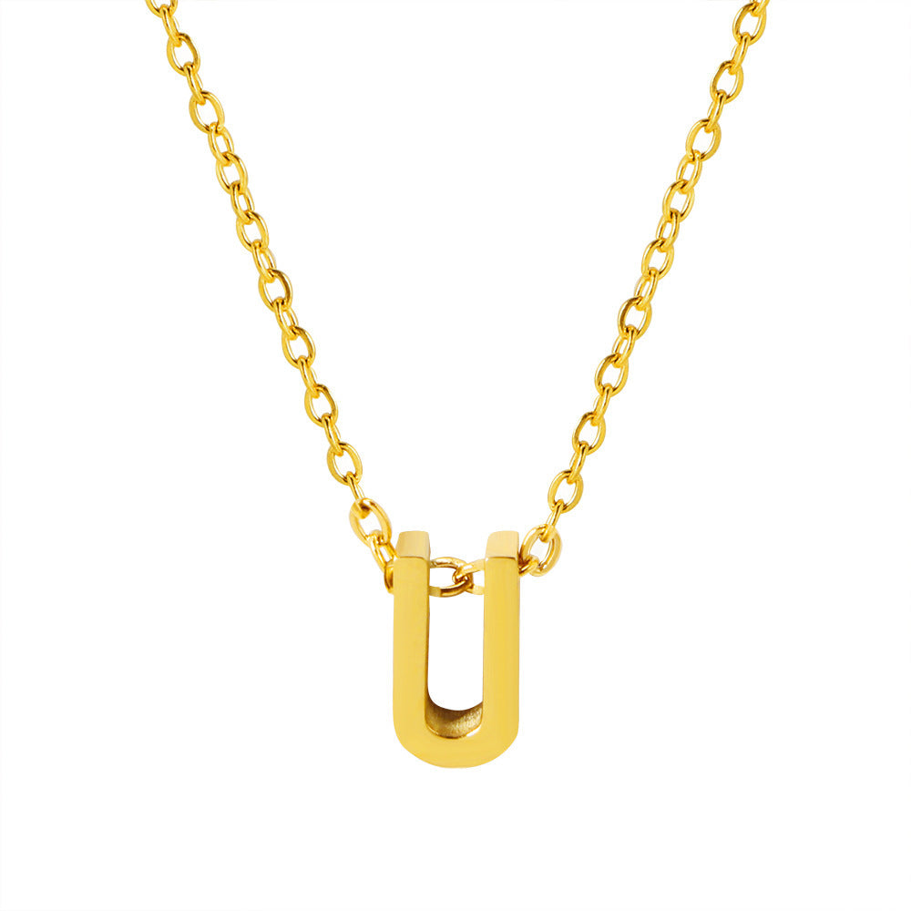 Damen personalisierte Initial Anhänger Halskette Shop Nory