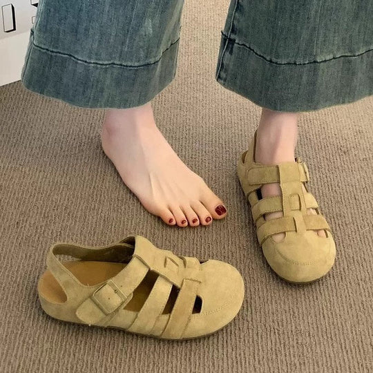 Damen Bequeme Sandalen mit verstellbaren Riemen und weichem Innenfutter