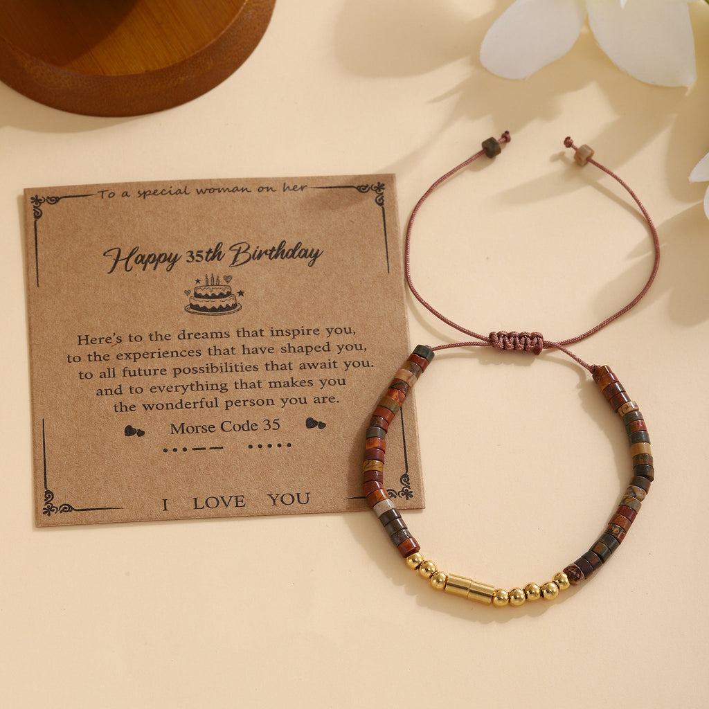 Damen Morse-Code Armband Shop Nory