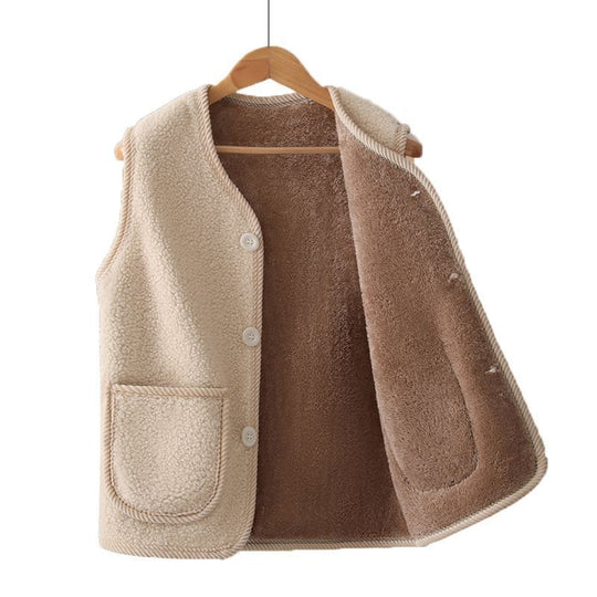 Damen Kuschelige Weste aus Teddyfleece Shop Nory
