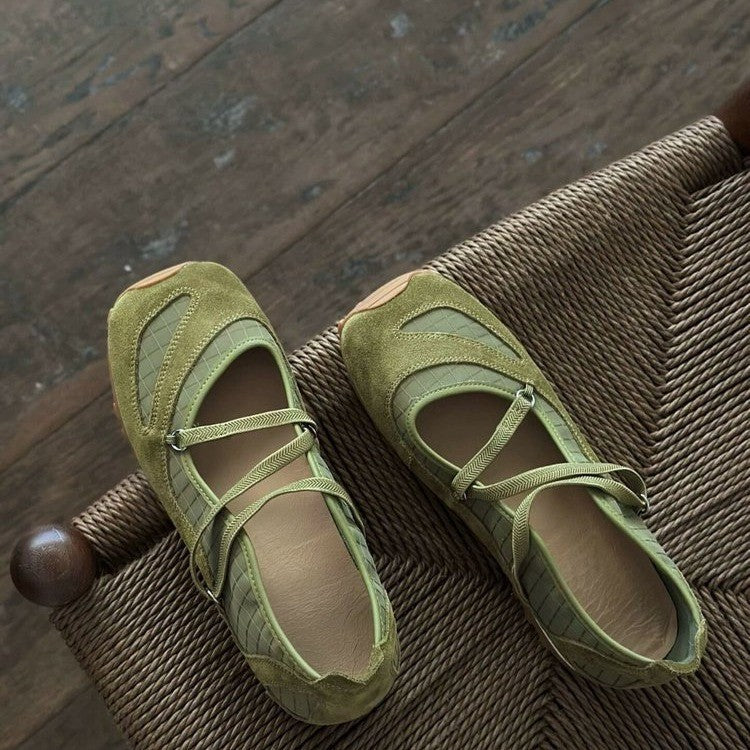 Damen Ballerinas mit flexibler Sohle und schickem Riemchendesign