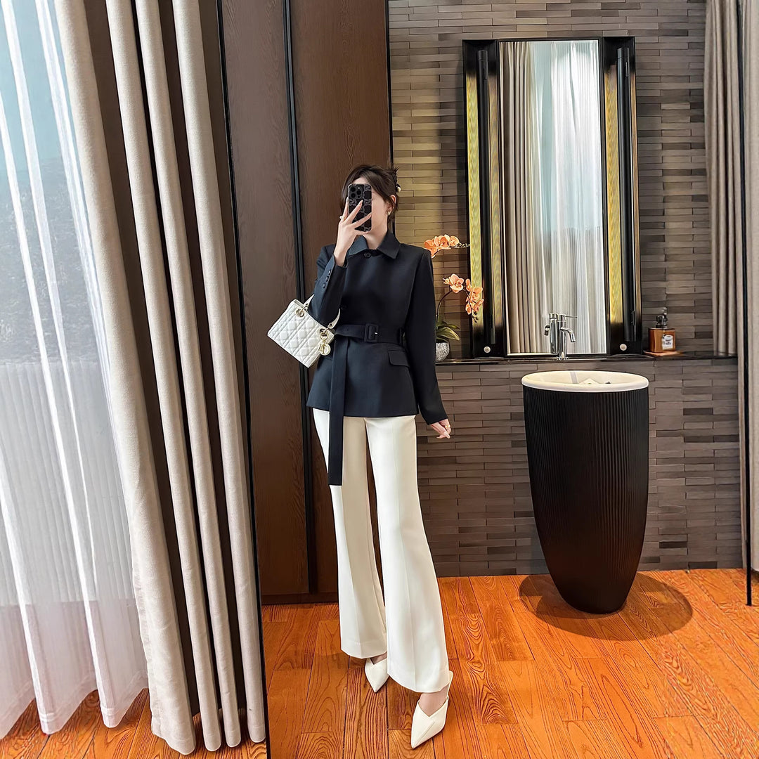 Damen Modischer Blazer mit Gürtel Shop Nory