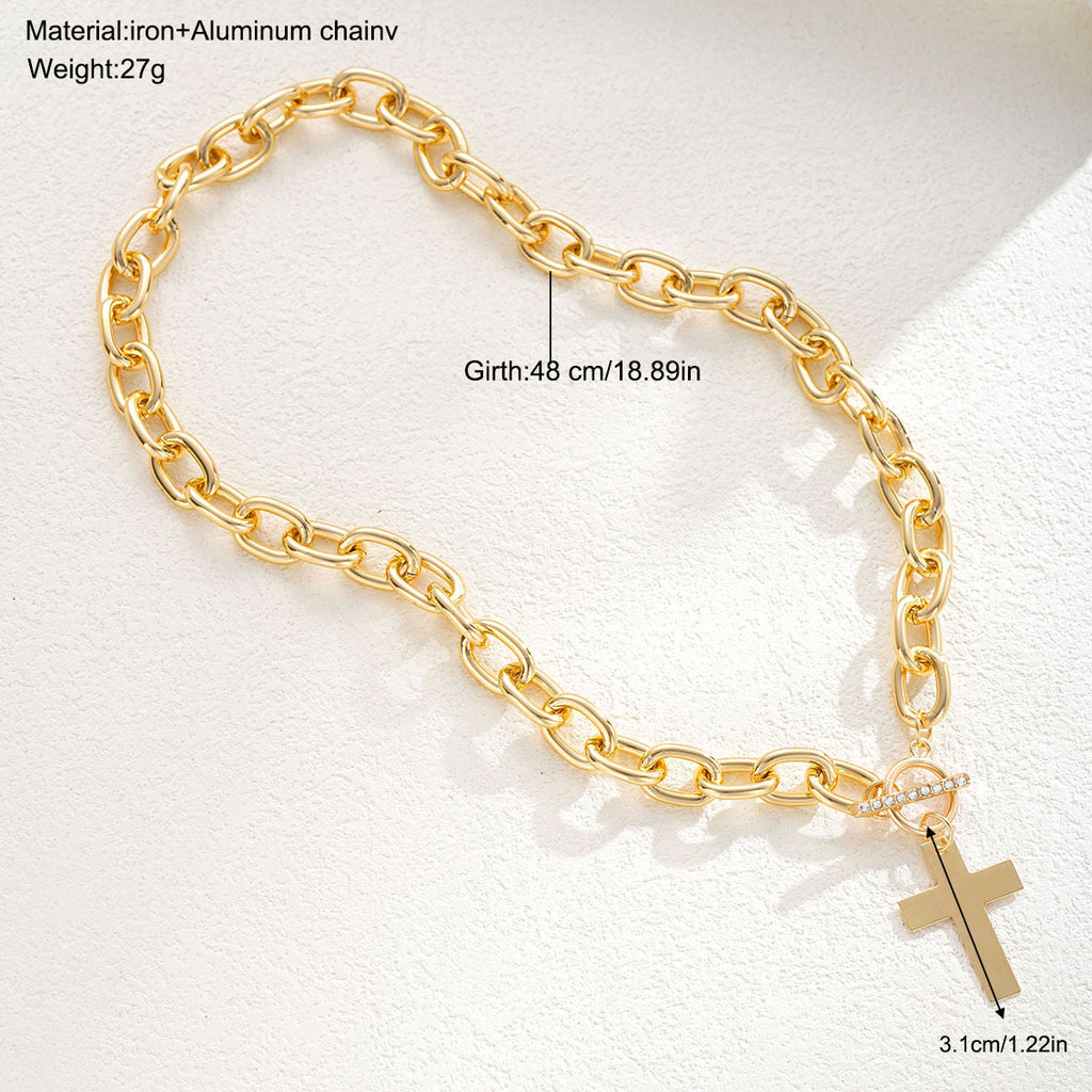 Damenkette mit elegantem Kreuzanhänger Shop Nory