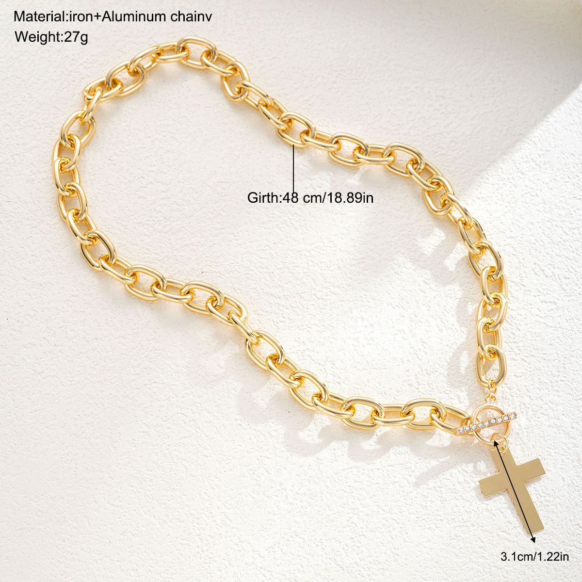 Damenkette mit elegantem Kreuzanhänger Shop Nory