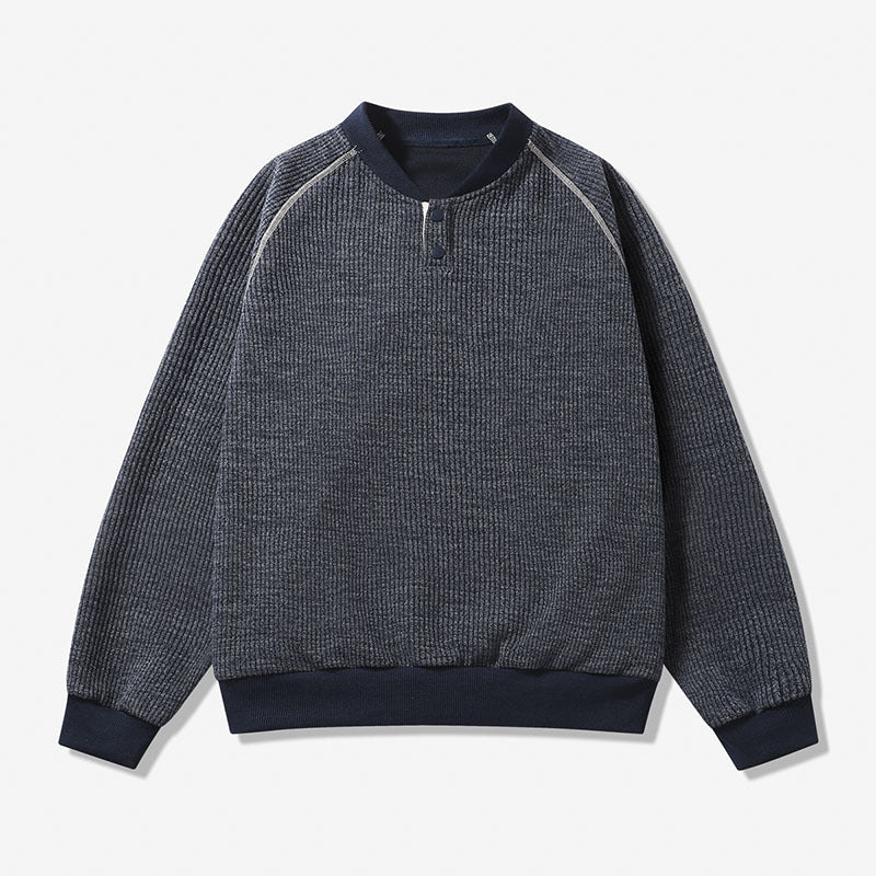 Herren Bequemer Sweater mit Stehkragen Shop Nory
