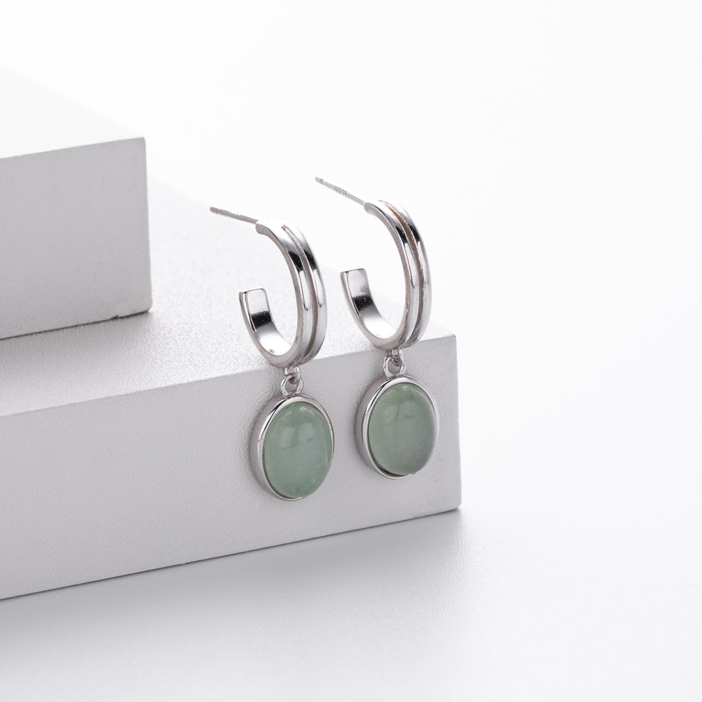 Damen Ohrhänger mit geschwungenem Design aus 925 Sterling Silber Shop Nory
