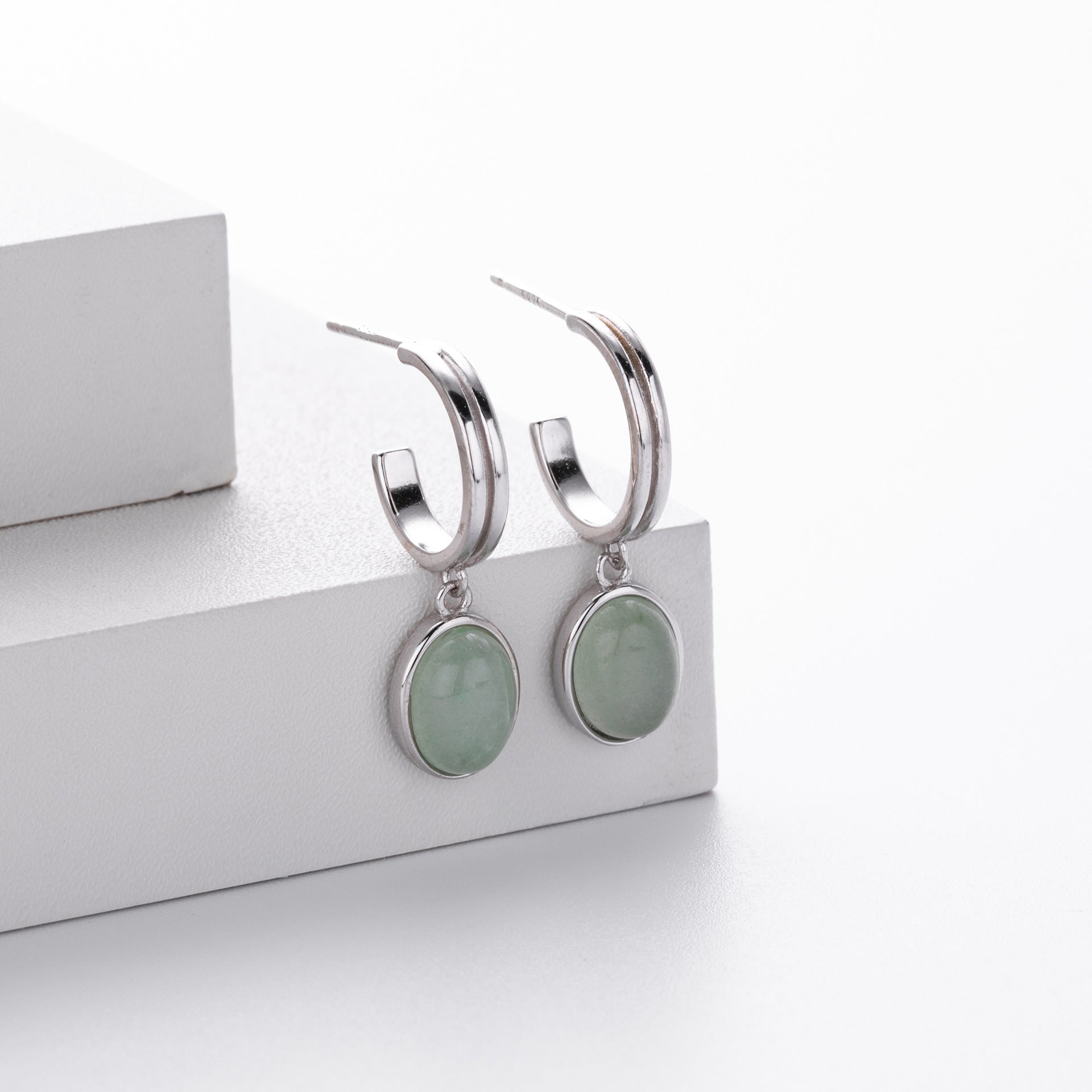 Damen Ohrhänger mit geschwungenem Design aus 925 Sterling Silber Shop Nory