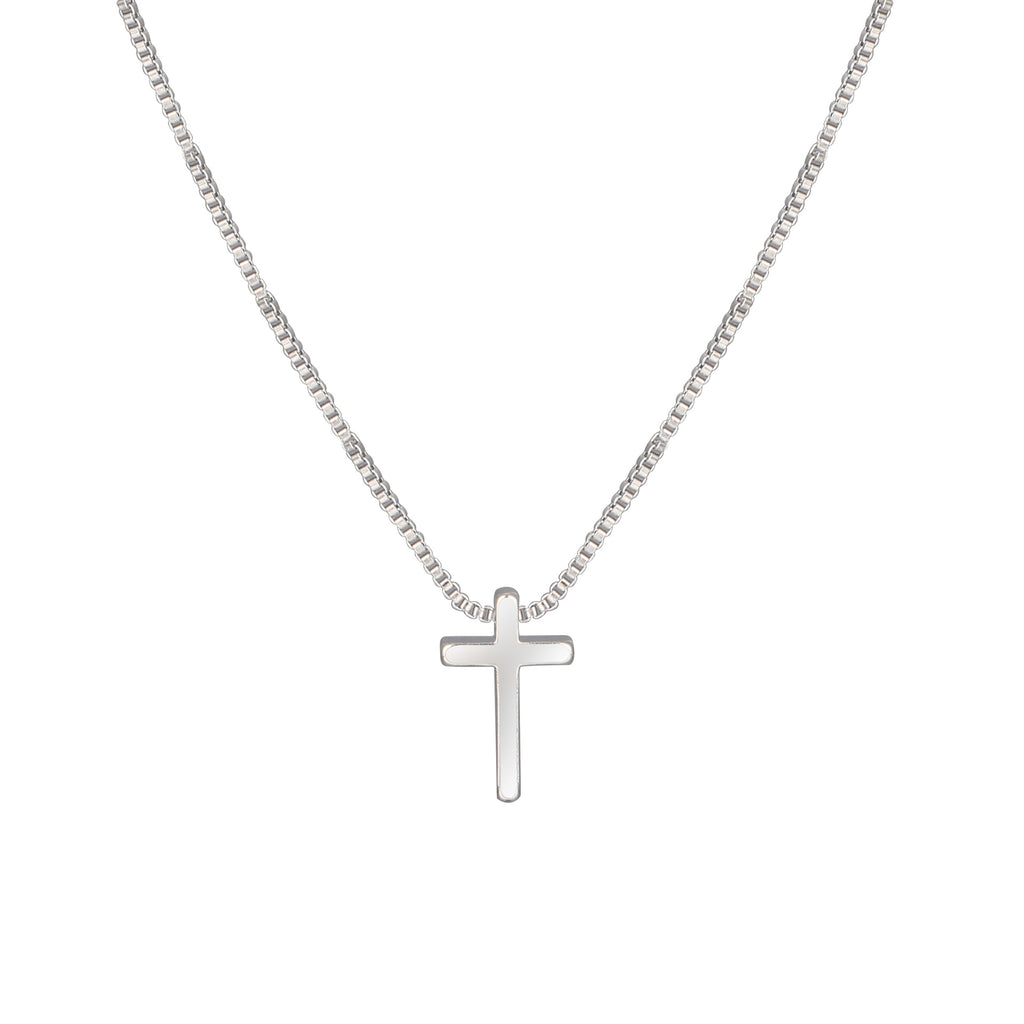 Damen Halskette mit filigranem Kreuzanhänger Shop Nory