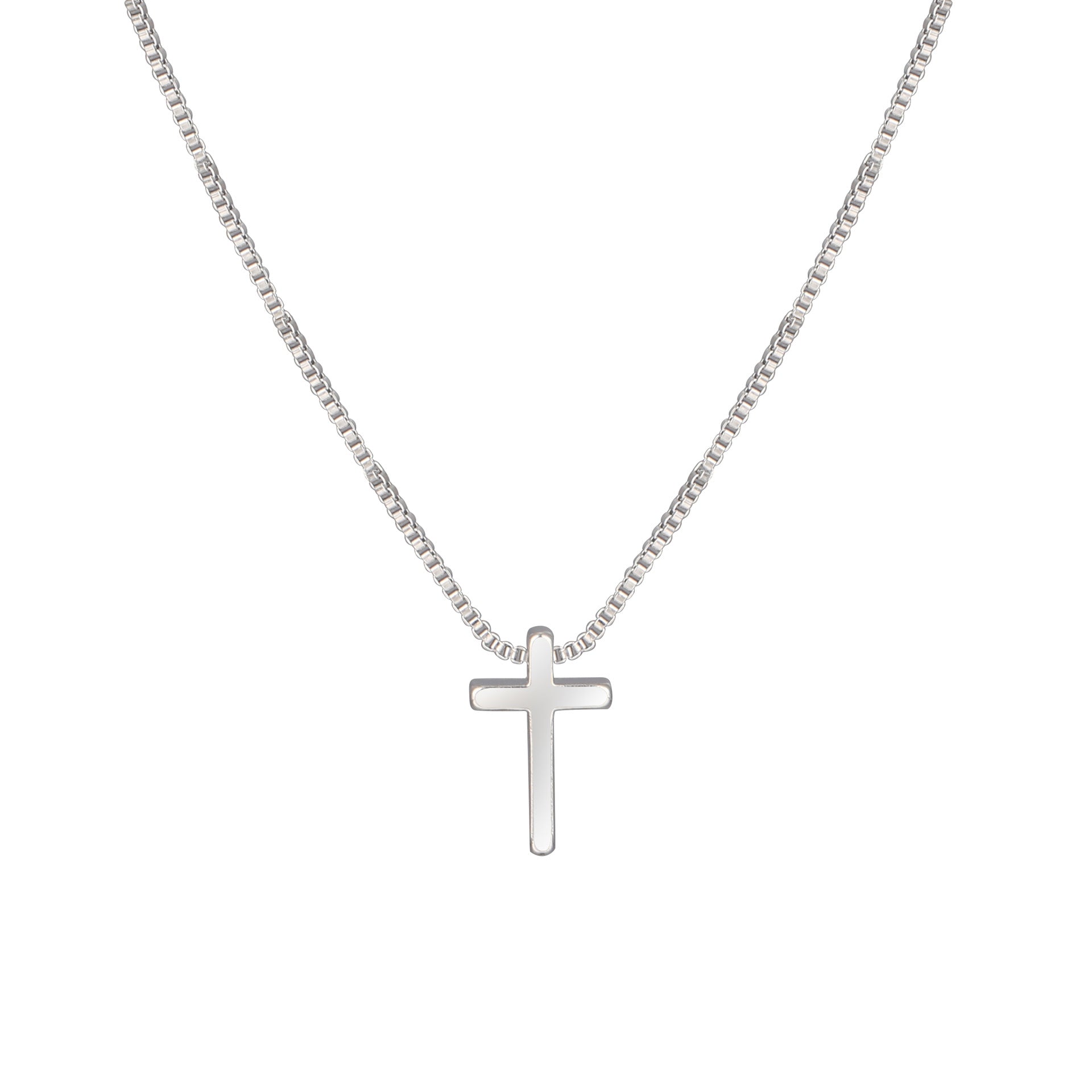 Damen Halskette mit filigranem Kreuzanhänger Shop Nory