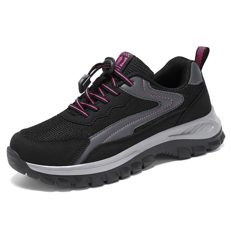 Damen nan robuster Trekking-Sneaker mit profiliertem Geländegriff, stoßdämpfender EVA-Zwischensohle und Schnellzug-Schnürung Shop Nory