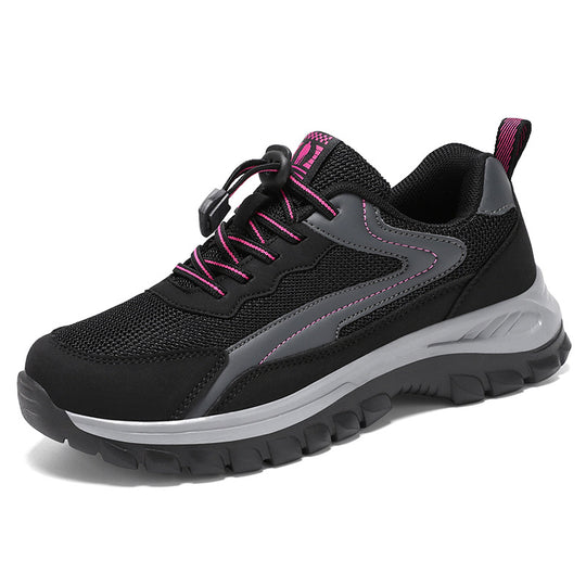 Damen nan robuster Trekking-Sneaker mit profiliertem Geländegriff, stoßdämpfender EVA-Zwischensohle und Schnellzug-Schnürung Shop Nory
