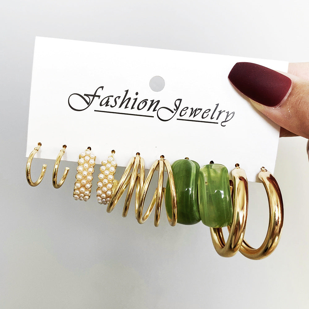 Damen Ohrstecker-Set mit vielfältigen Designs und eleganten Akzenten Shop Nory