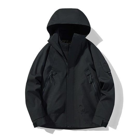 Unisex Wasserdichte, atmungsaktive Hardshell-Outdoorjacke mit Kapuze Shop Nory