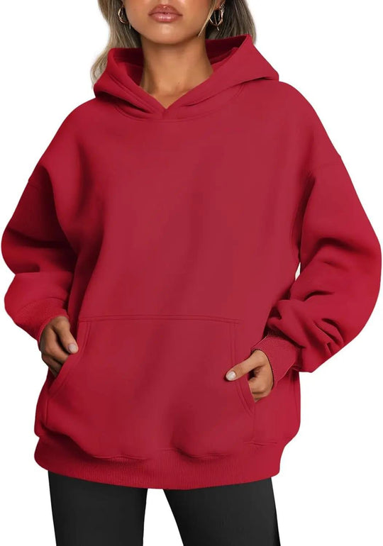 Damen nan oversized Kapuzenpullover mit verlängerter Silhouette und Kängurutasche Shop Nory
