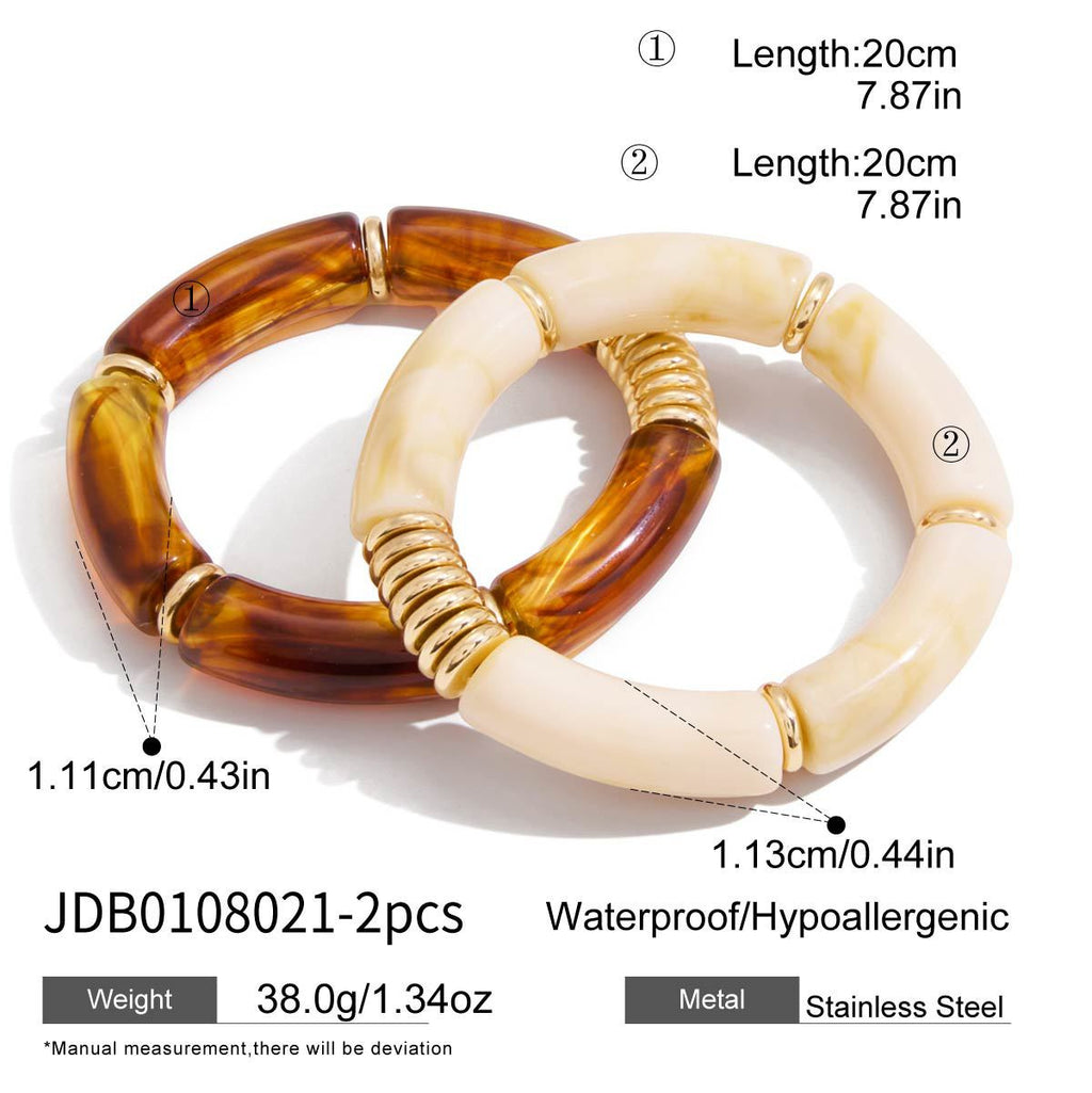 Damen Armband aus hypoallergenem Edelstahl mit wasserfesten Perlen Shop Nory