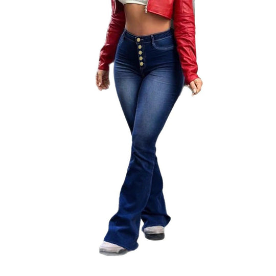 Damen Hochtaillierte Sculpting-Flared-Jeans mit formender Nahtführung Shop Nory