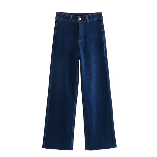 Damen weite High‑Waist Worker‑Hose mit aufgesetzten Gesäßtaschen Shop Nory