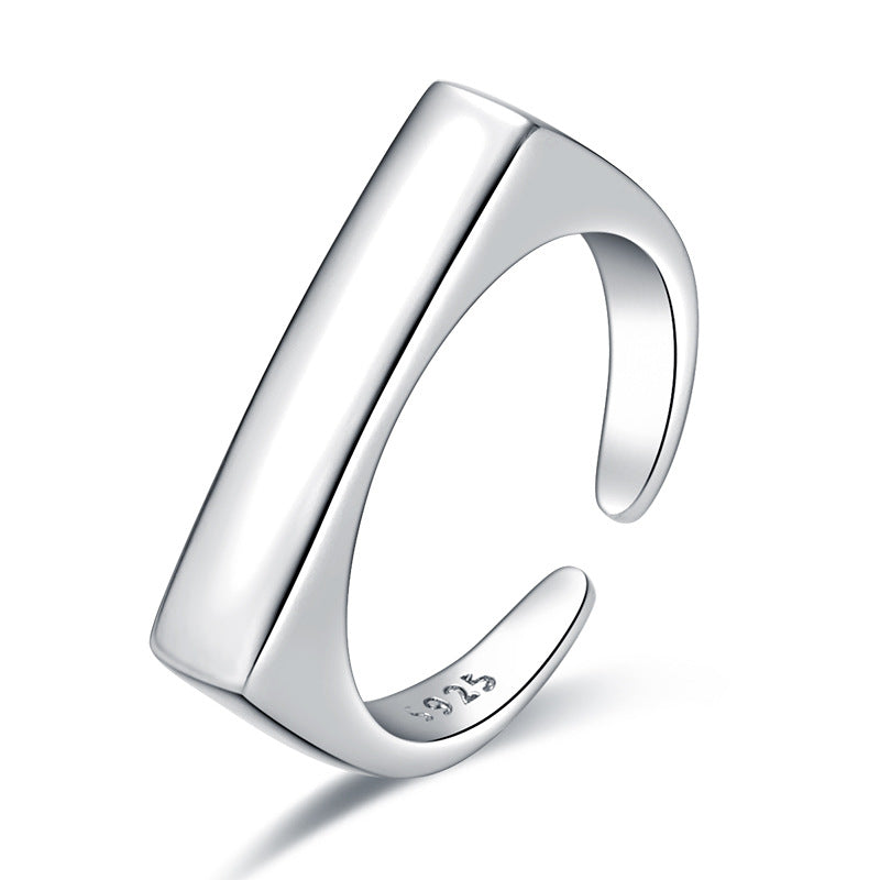 Damen Moderner, offener Ring aus hochwertigem 925er Sterlingsilber Shop Nory