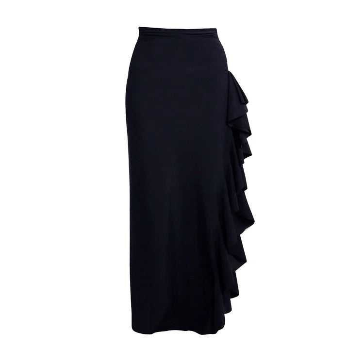 Damen Badeanzug mit modischem Off-Shoulder Design und eleganter Rüschen-Maxiröhre Shopnory