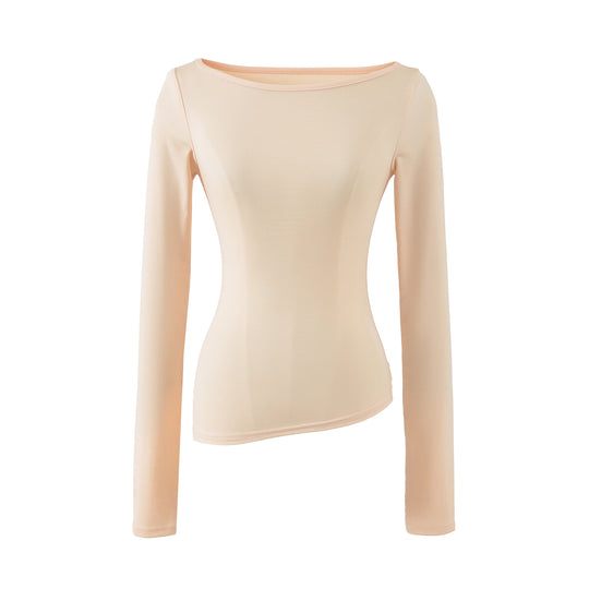 Damen Zweiteiliges Set aus figurbetontem Langarm-Top und Maxirock mit Schlitz Shop Nory
