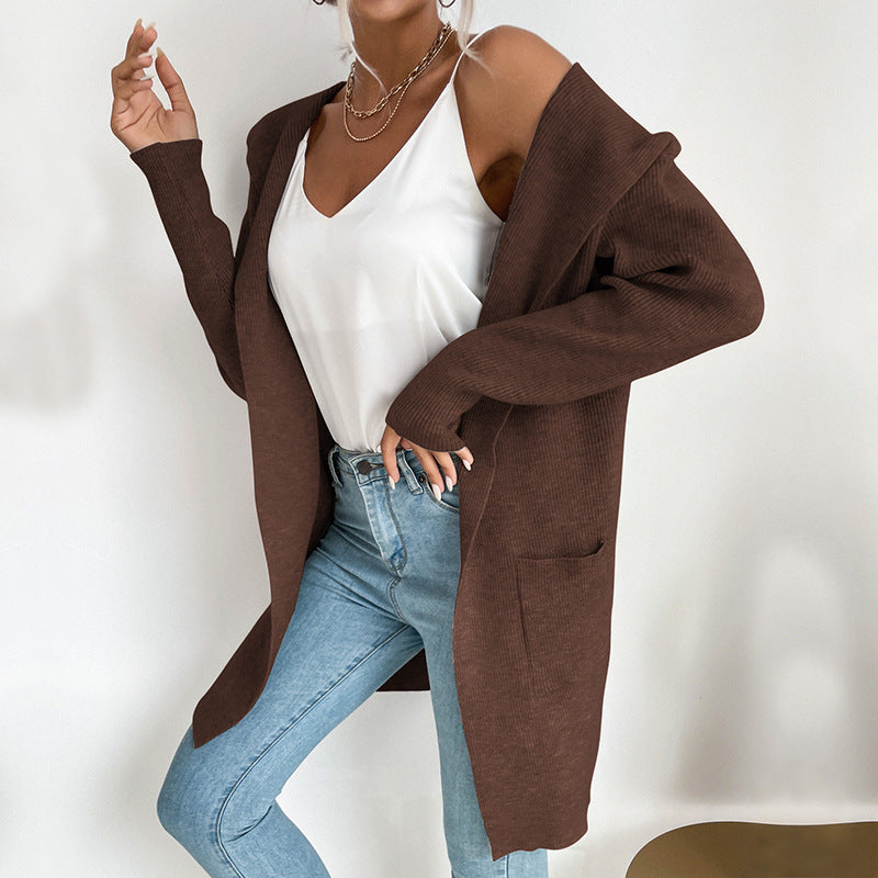 Damen Lässiger Strickmantel Shop Nory
